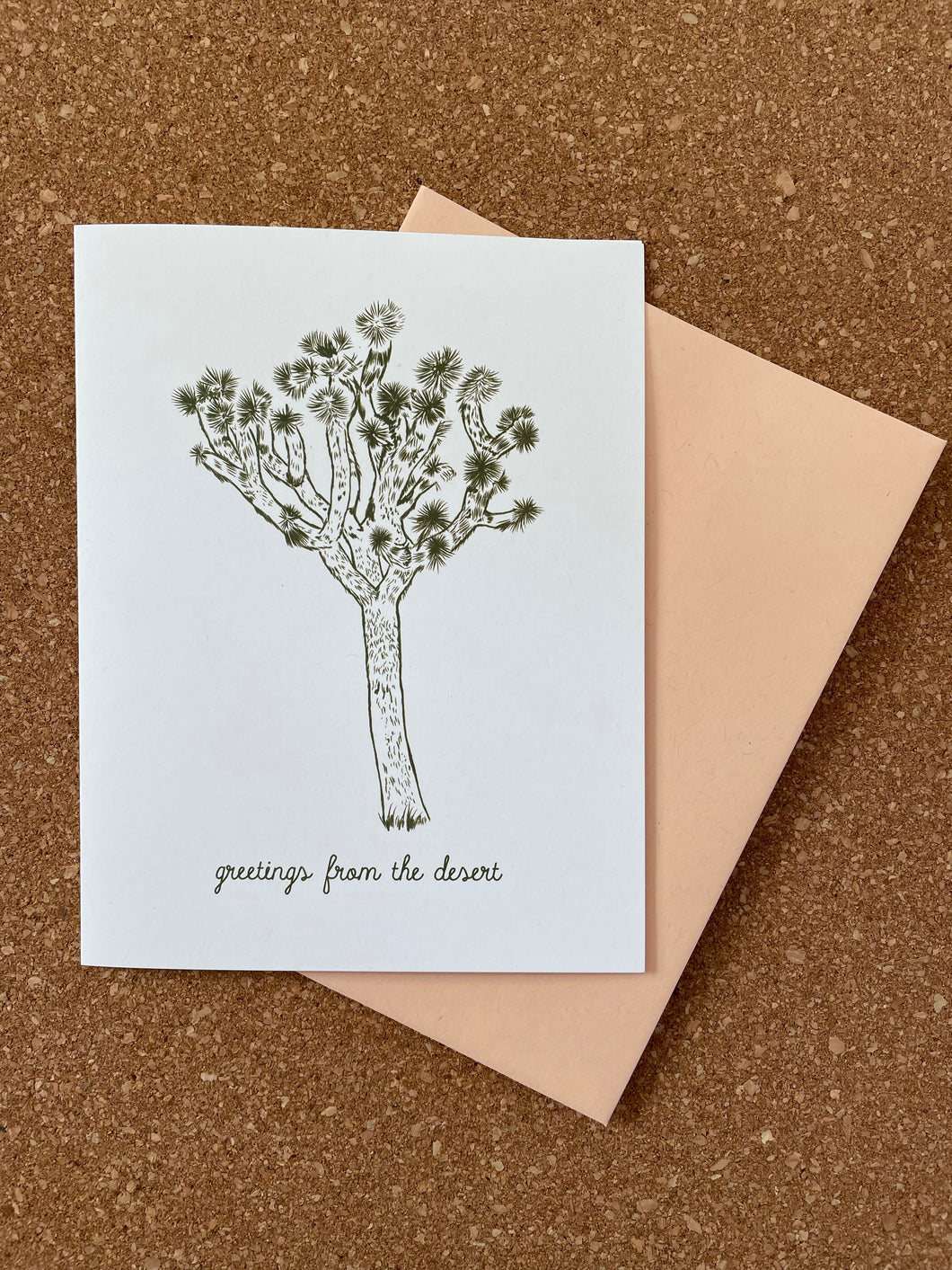 Joshua Tree Greeting Card - greetings from the desert