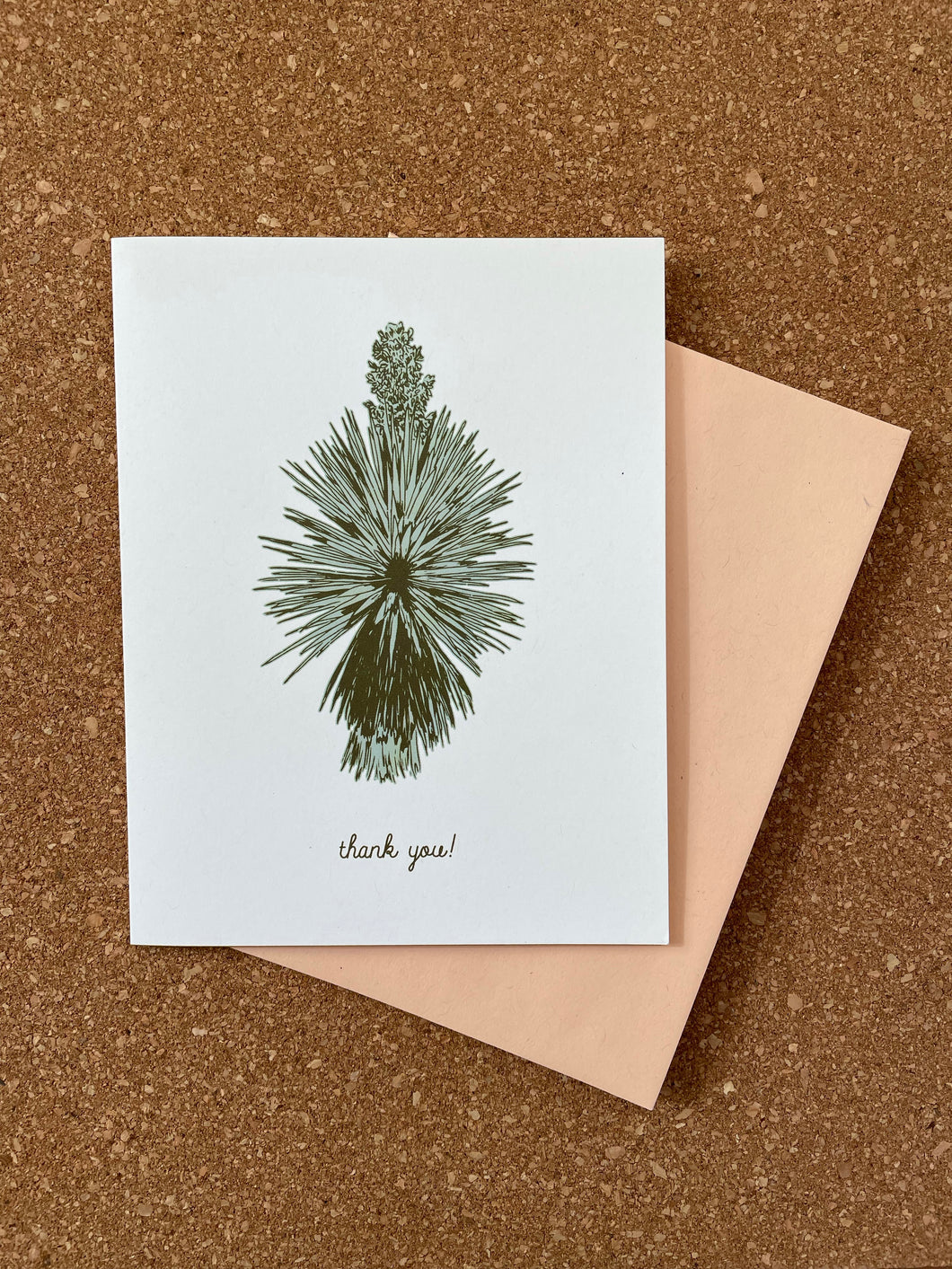 Mojave Yucca Greeting Card - thank you!