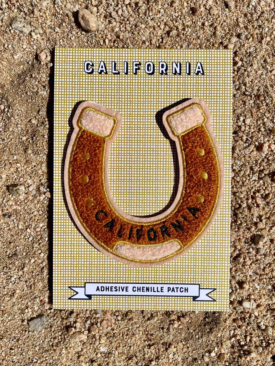 California Horseshoe Chenille Patch