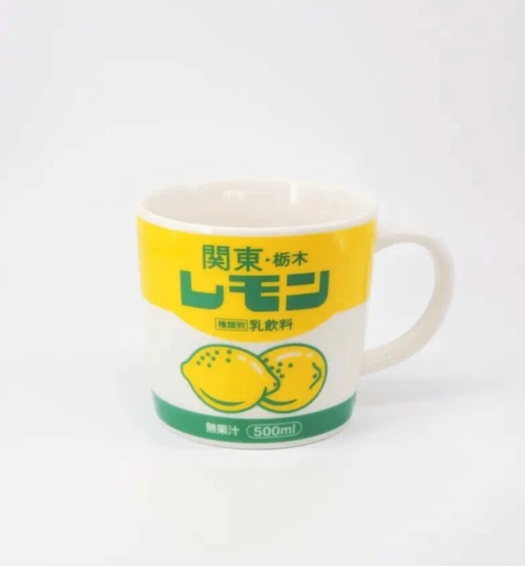 Lemon Milk / Strawberry Milk Mugs Made in Japan