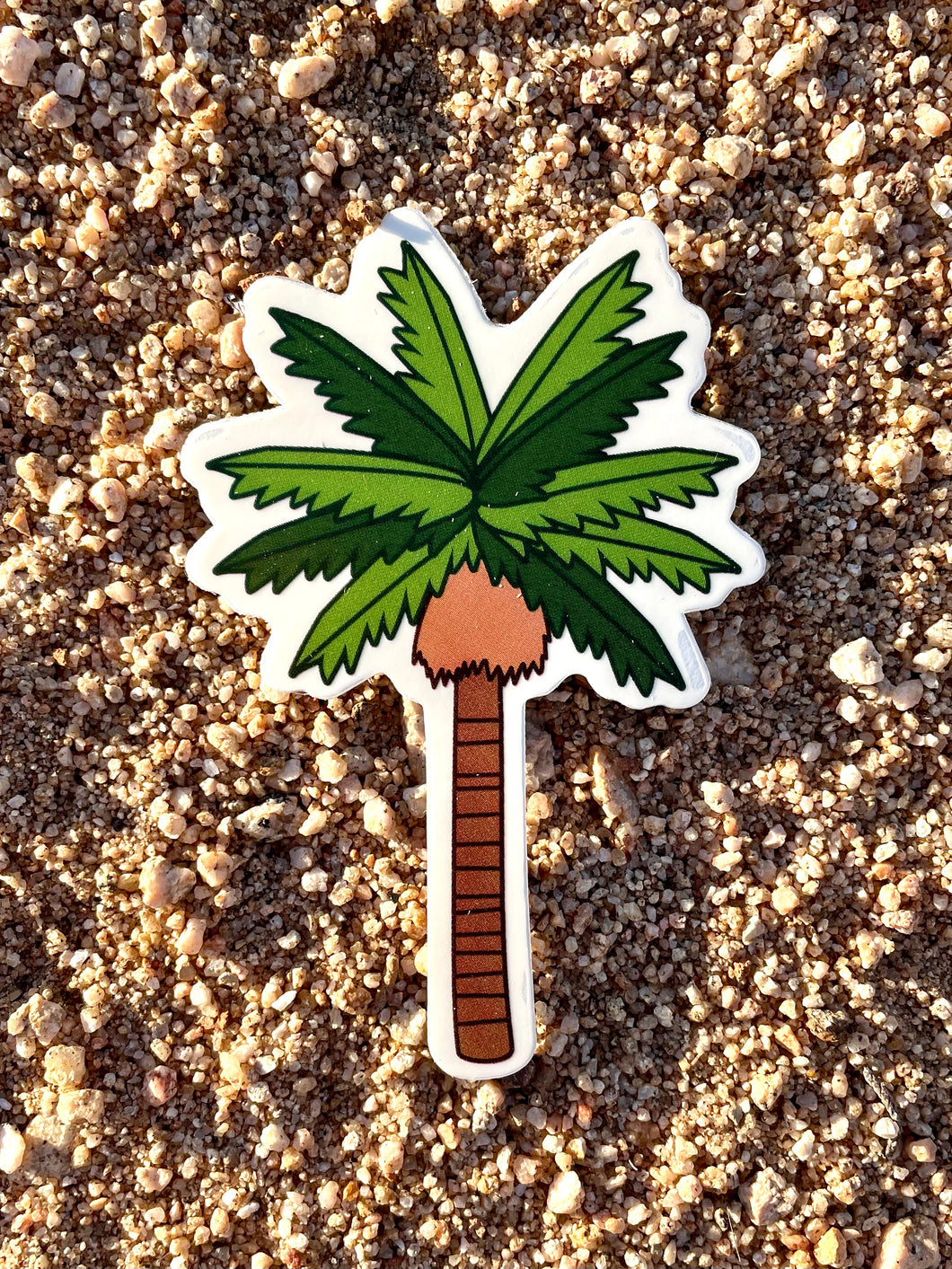 Palm Tree Clear Sticker