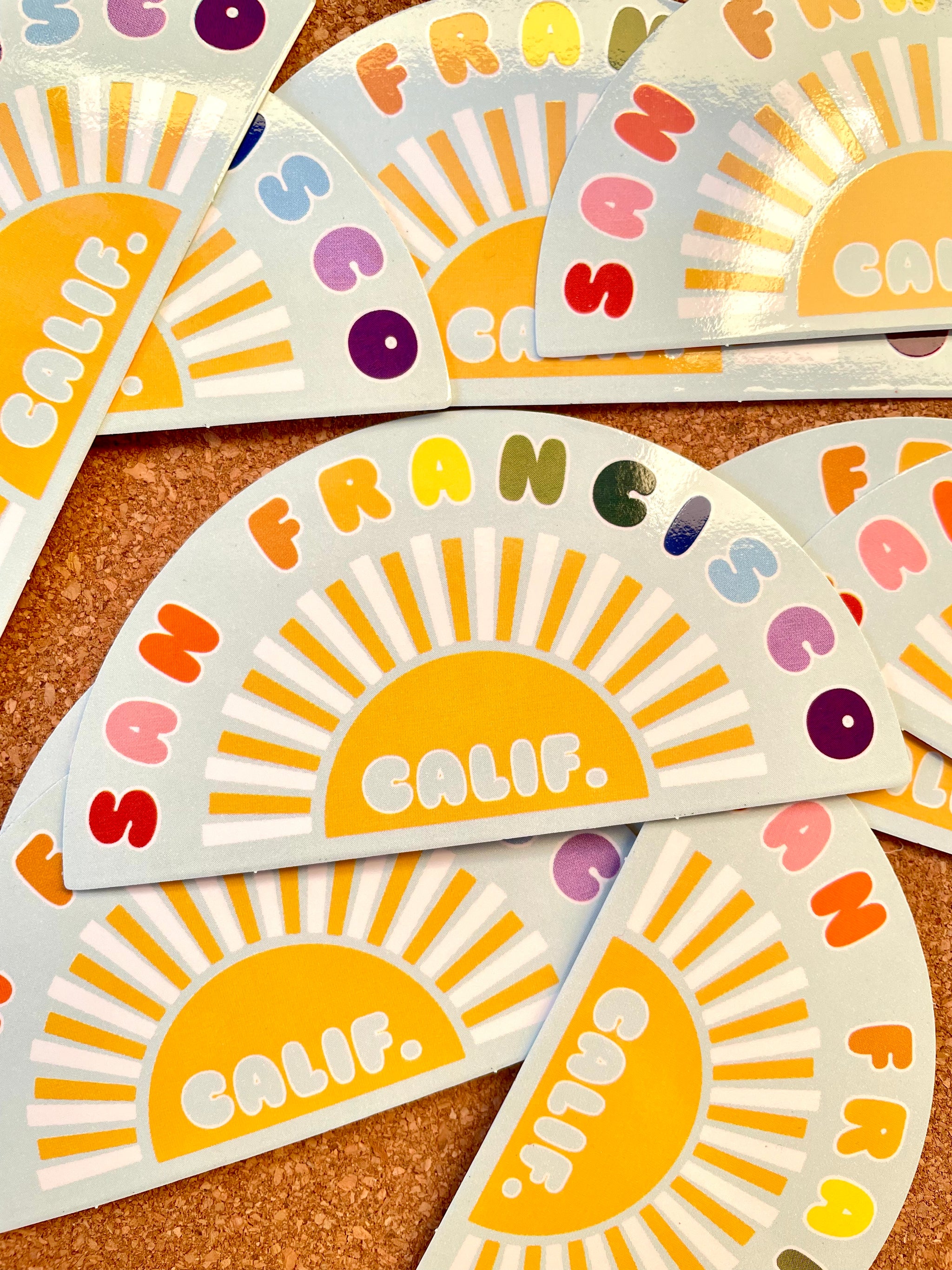 San Francisco Sunshine Sticker – Opal Atlas